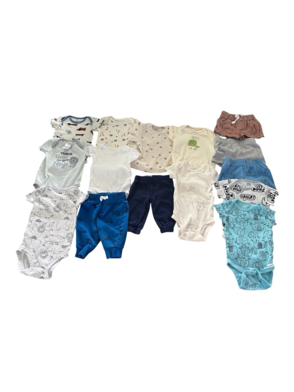 Baby boy clothing lot size 3–6 months (mostly 3M / 3–6M)